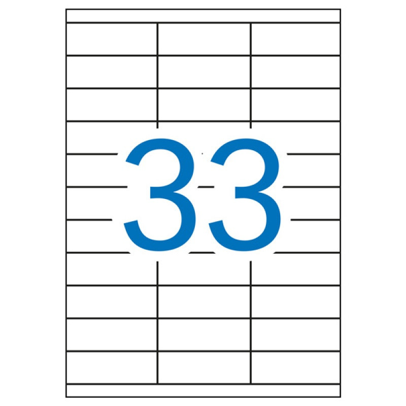 Etykiety uniwersalne APLI, 70x25,4mm, prostokątne, białe 100 ark.