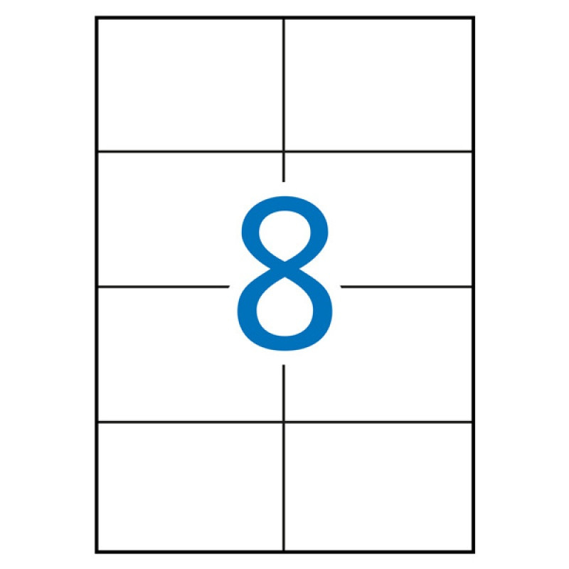Etykiety uniwersalne APLI, 105x74mm, prostokątne, białe 100 ark.
