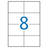 Etykiety uniwersalne APLI, 105x74mm, prostokątne, białe 100 ark.