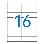 Etykiety uniwersalne APLI, 105x35mm, prostokątne, białe 100 ark.