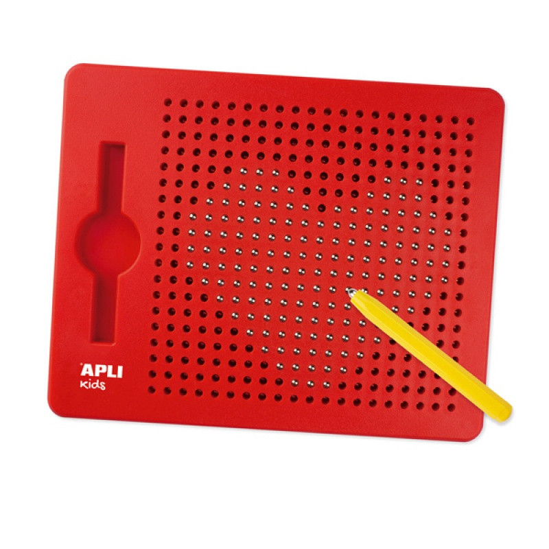 Tablica magnetyczna APLI Kids, L, z rysikiem, 10 kart z 20 rysunkami