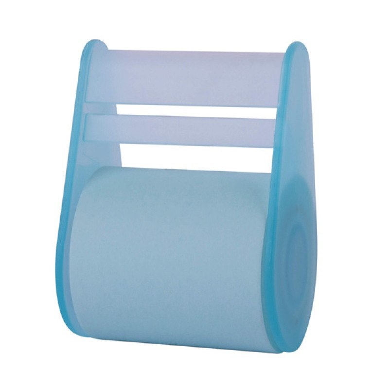 Bloczek samoprzylepny APLI, w rolce, 50mmx8m, blister, pastelowy niebieski