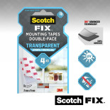 Paski montażowe SCOTCH®, dwustronne, 8 pasków, transparentne