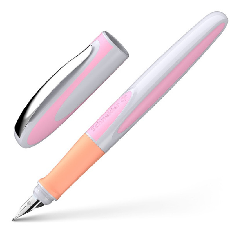 Pióro wieczne SCHNEIDER Ray, L, różowo-białe