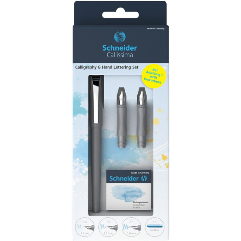 Zestaw prezentowy SCHNEIDER Callissima, pudełko z zawieszką, szary