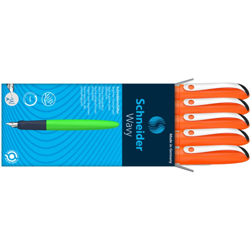 Pióro wieczne SCHNEIDER Wavy, pomarańczowe