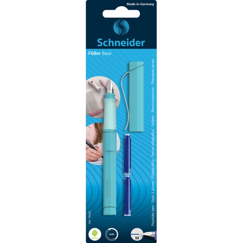 Pióro wieczne SCHNEIDER Base, 2 naboje, mix kolorów, blister