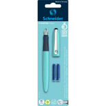 Pióro wieczne SCHNEIDER Wavy, 2 naboje, mix kolorów, blister