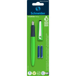 Pióro wieczne SCHNEIDER Wavy, 2 naboje, mix kolorów, blister