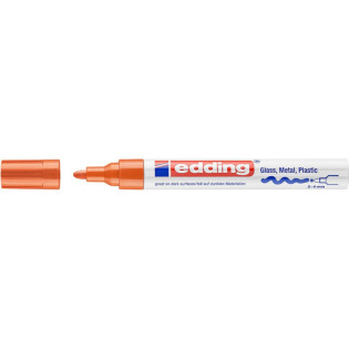 Marker olejowy połyskujący e-750 EDDING, 2-4 mm, pomarańczowy