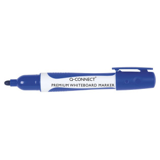 Marker do tablic Q-CONNECT Premium, okrągły, 2-3mm (linia), zawieszka, niebieski