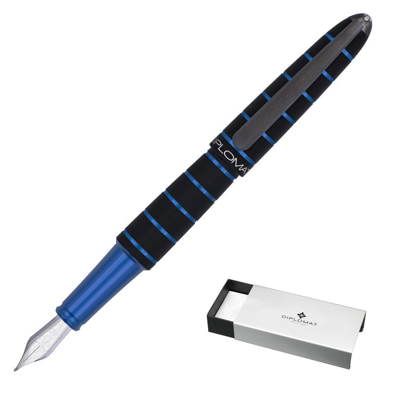 Pióro wieczne DIPLOMAT Elox, B, czarne/niebieskie