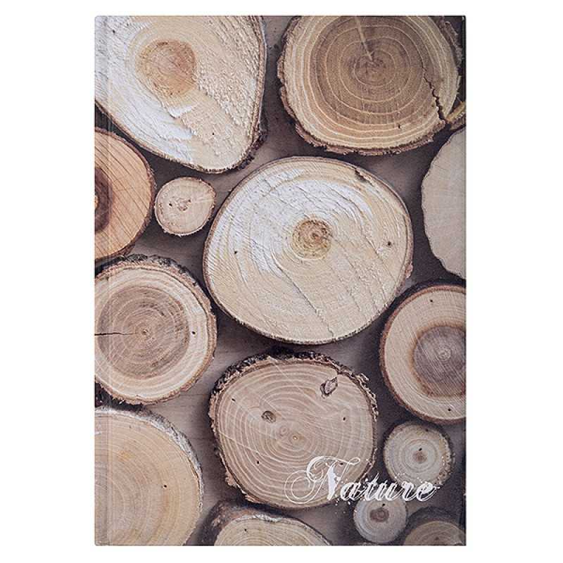 Brulion OFFICE PRODUCTS, Nature, A4, w kratkę, 96 kart., mix