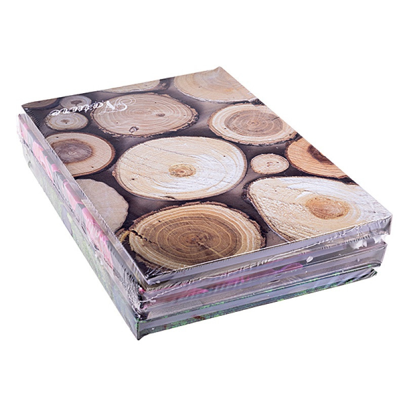 Brulion OFFICE PRODUCTS, Nature, A4, w linie, 96 kart., mix