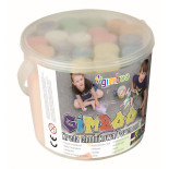 Kreda chodnikowa GIMBOO XXL, w plastikowym wiaderku, 20szt.