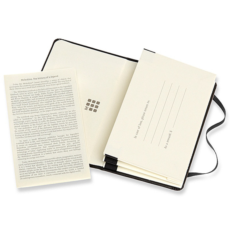 Etui na wizytówki MOLESKINE PRO (6,5x10,5cm), 2 kieszonki, czarne