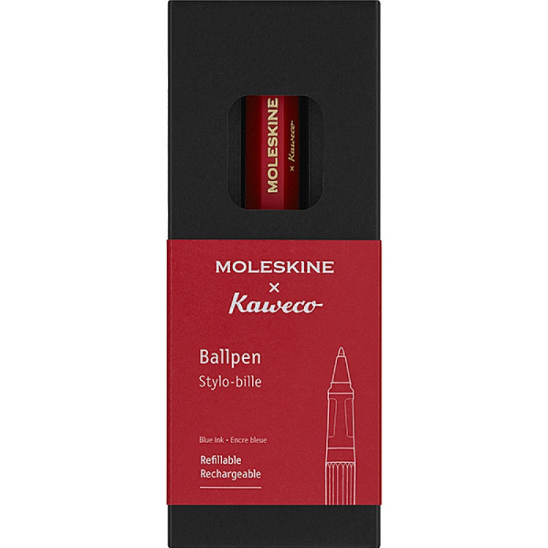 KAWECO X MOLESKINE długopis, czerwony