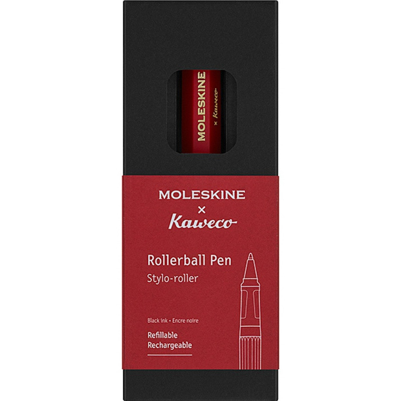 KAWECO X MOLESKINE pióro kulkowe, czerwone