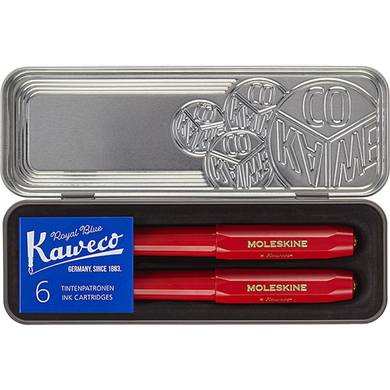 KAWECO X MOLESKINE zestaw prezentowy, czerwony