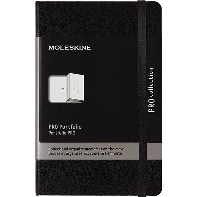 MOLESKINE PRO Portfolio P (9x14 cm), 6 kieszonek, czarne