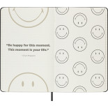 Notatnik MOLESKINE L (13x21 cm), Smiley, w linie, twarda oprawa, 176 stron