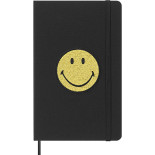 Notatnik MOLESKINE L (13x21 cm), Smiley, w linie, twarda oprawa, 176 stron, pudełko