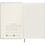 Notatnik MOLESKINE L (13x21 cm), Smart, w linie, twarda oprawa, czarny