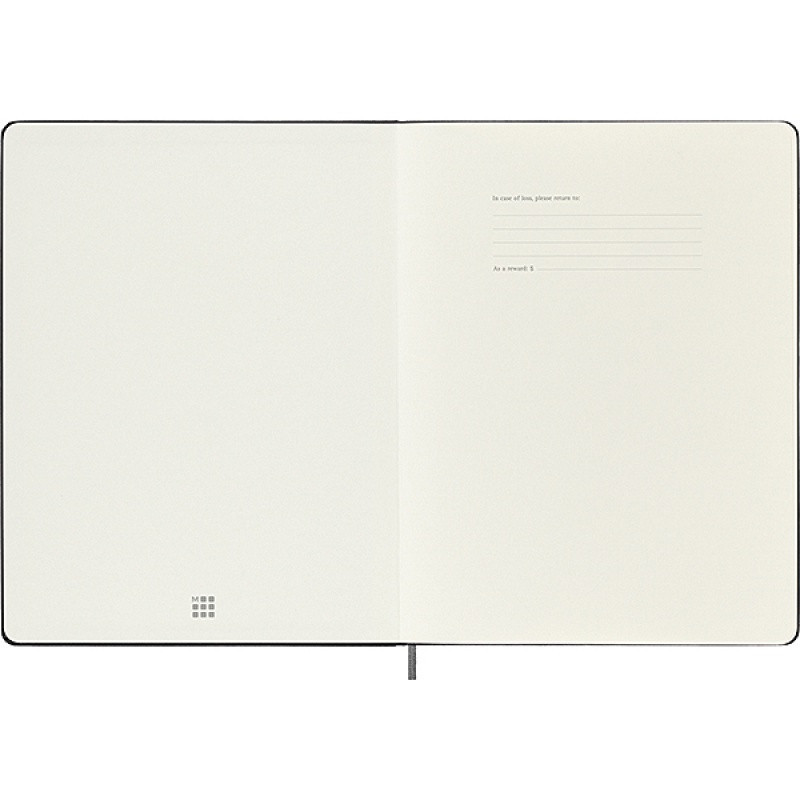 Notatnik MOLESKINE XL (19x25cm), Smart, w linie, twarda oprawa, czarny