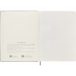 Notatnik MOLESKINE XL (19x25cm), Smart, w linie, twarda oprawa, czarny
