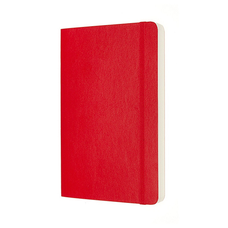 Notes MOLESKINE Classic L (13x21 cm), gładki, miękka oprawa, scarlet red, 400 stron, czerwony