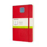 Notes MOLESKINE Classic L (13x21 cm), gładki, miękka oprawa, scarlet red, 400 stron, czerwony