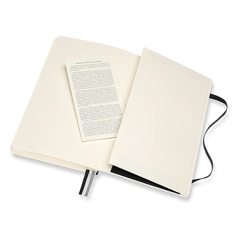 Notes MOLESKINE Classic L (13x21cm), gładki, miękka oprawa, 400 stron, czarny