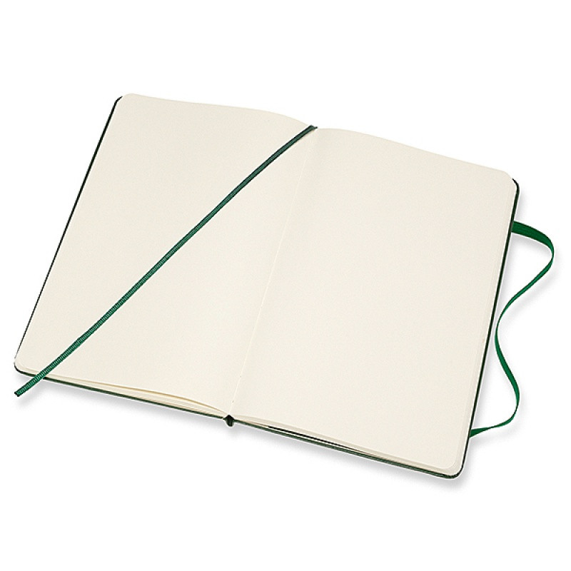 Notes MOLESKINE Classic L (13x21cm), gładki, twarda oprawa, myrtle green, 240 stron, zielony