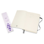 Notes MOLESKINE Classic L (13x21cm), w kratkę, miękka oprawa, 400 stron, czarny