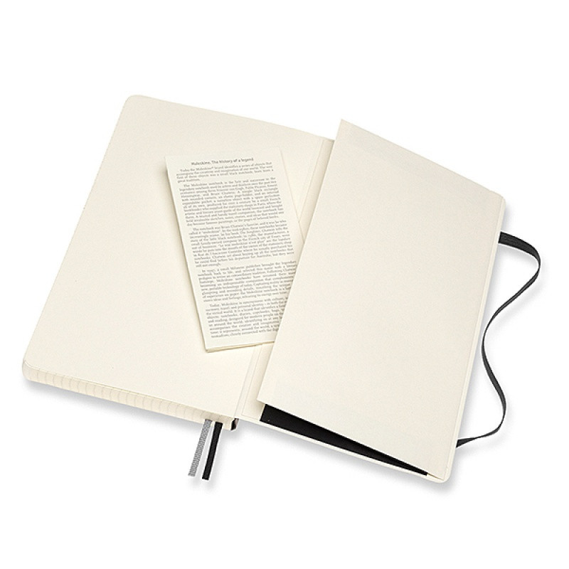 Notes MOLESKINE Classic L (13x21cm), w kratkę, miękka oprawa, 400 stron, czarny