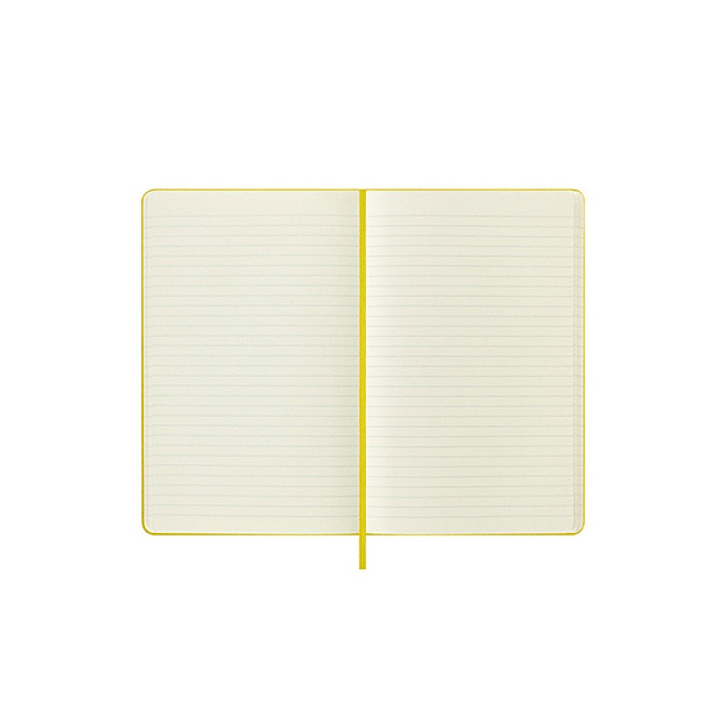 Notes MOLESKINE Classic L (13x21cm), w linie, twarda oprawa, hay yellow, 240 stron, żółty
