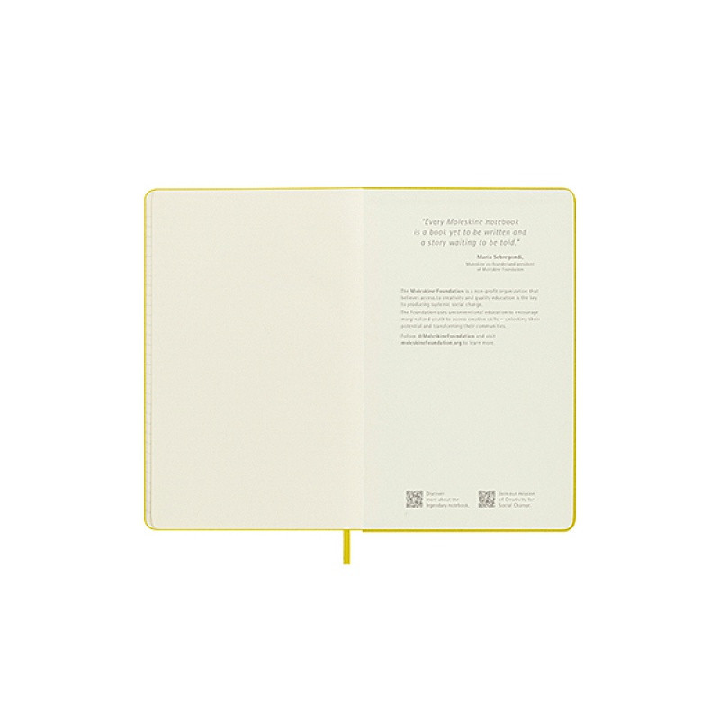 Notes MOLESKINE Classic L (13x21cm), w linie, twarda oprawa, hay yellow, 240 stron, żółty