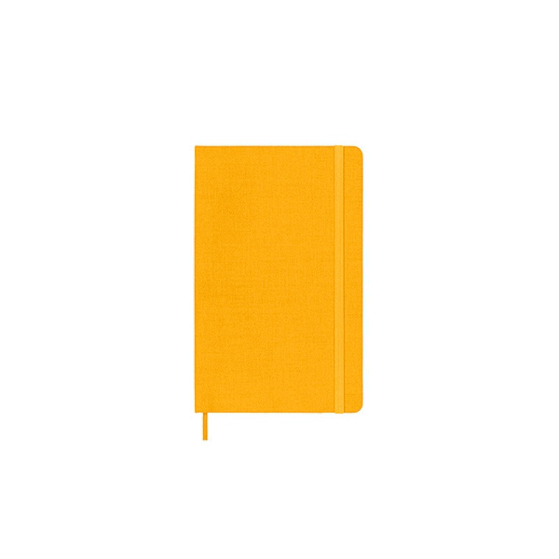 Notes MOLESKINE Classic L (13x21cm), w linie, twarda oprawa, orange yellow, 240 stron, pomarańczowy