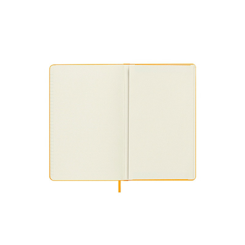 Notes MOLESKINE Classic L (13x21cm), w linie, twarda oprawa, orange yellow, 240 stron, pomarańczowy