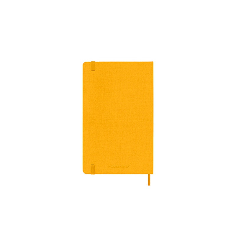 Notes MOLESKINE Classic L (13x21cm), w linie, twarda oprawa, orange yellow, 240 stron, pomarańczowy