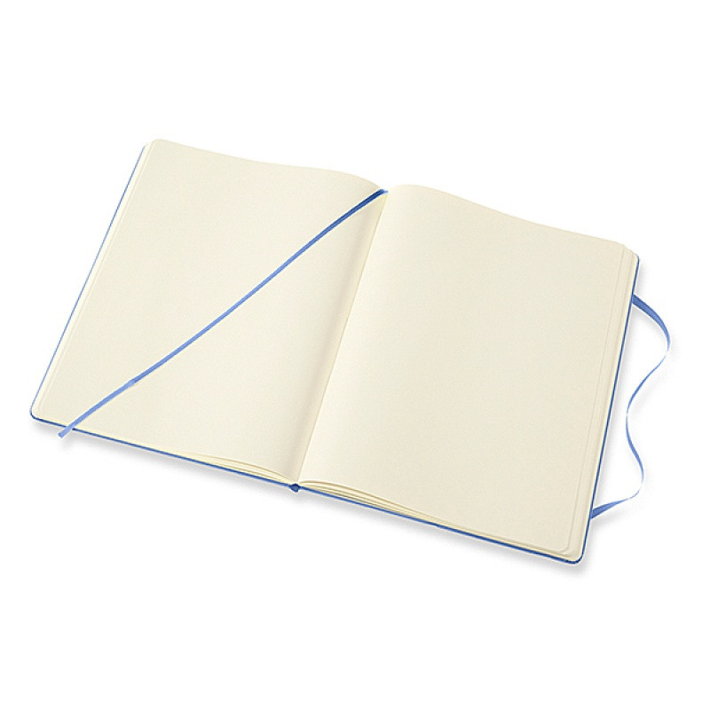 Notes MOLESKINE Classic XL (19x25 cm), gładki, twarda oprawa, hydrangea blue, 192 strony, niebieski