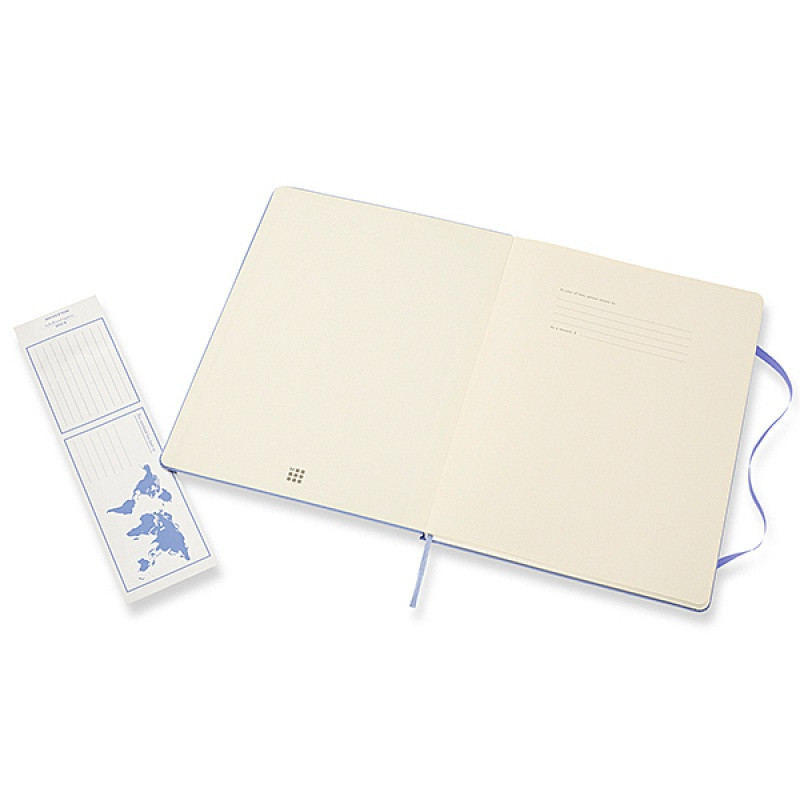 Notes MOLESKINE Classic XL (19x25 cm), gładki, twarda oprawa, hydrangea blue, 192 strony, niebieski