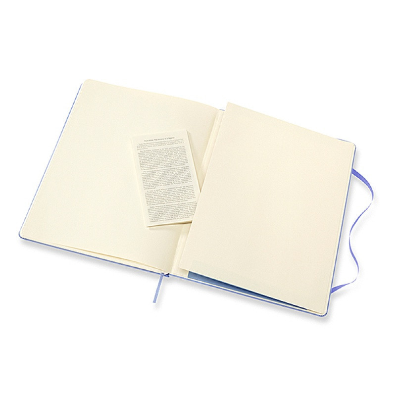 Notes MOLESKINE Classic XL (19x25 cm), gładki, twarda oprawa, hydrangea blue, 192 strony, niebieski