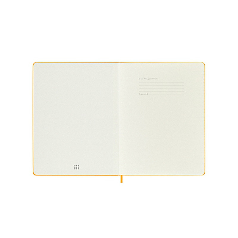 Notes MOLESKINE Classic XL (19x25 cm), linie, twarda, orange yellow, 192 strony, pomarańczowy