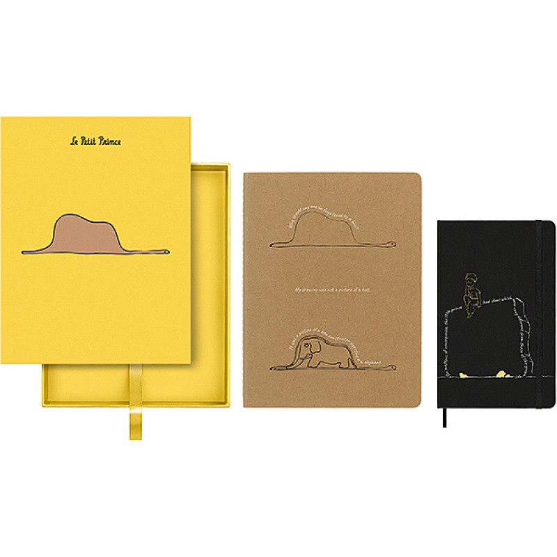 Notes MOLESKINE, edycja limitowana Mały Książę, L + XL, zestaw, słoń