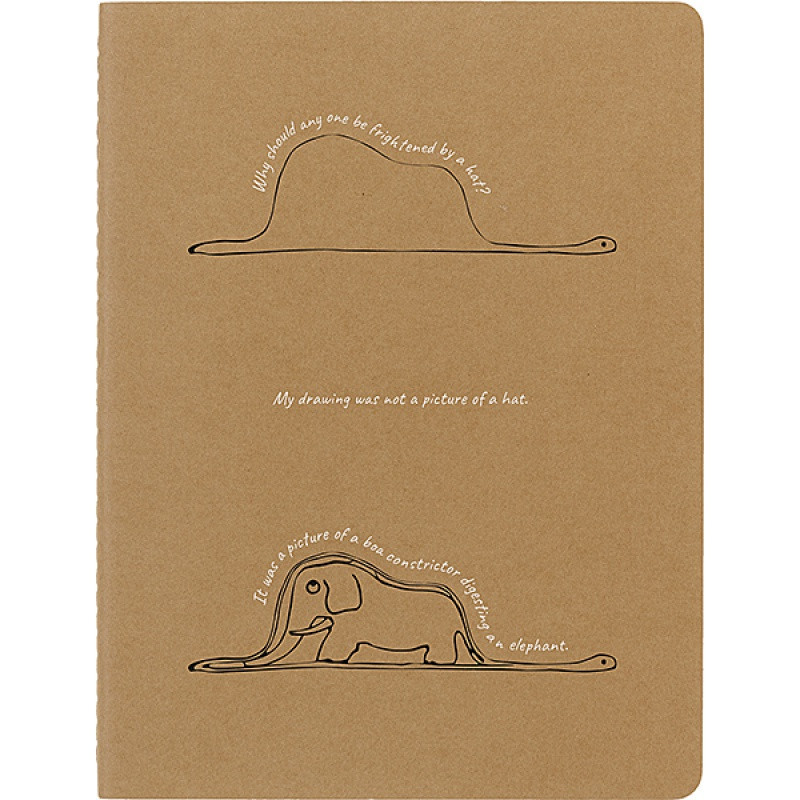 Notes MOLESKINE, edycja limitowana Mały Książę, L + XL, zestaw, słoń