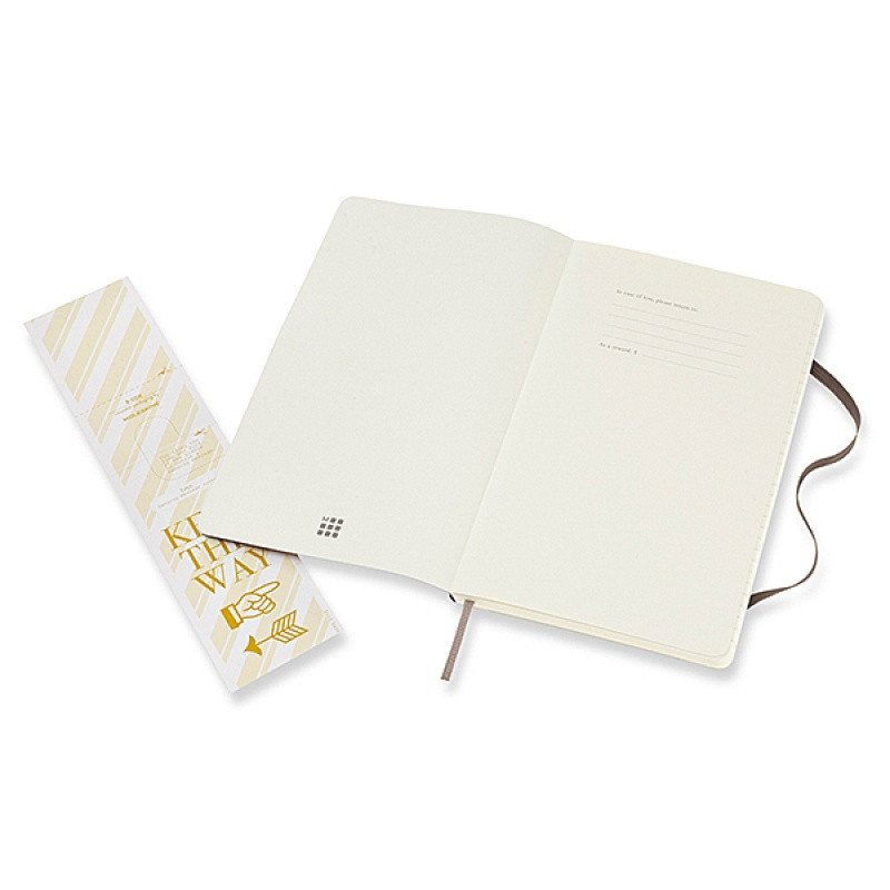 Notes MOLESKINE L (13x21 cm), w linie, miękka oprawa, earth brown, 192 strony, brązowy