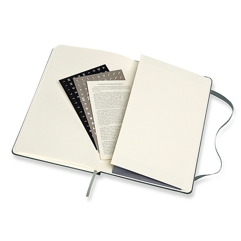 Notes MOLESKINE Professional L (13x21 cm), twarda oprawa, forest green, 240 stron, zielony