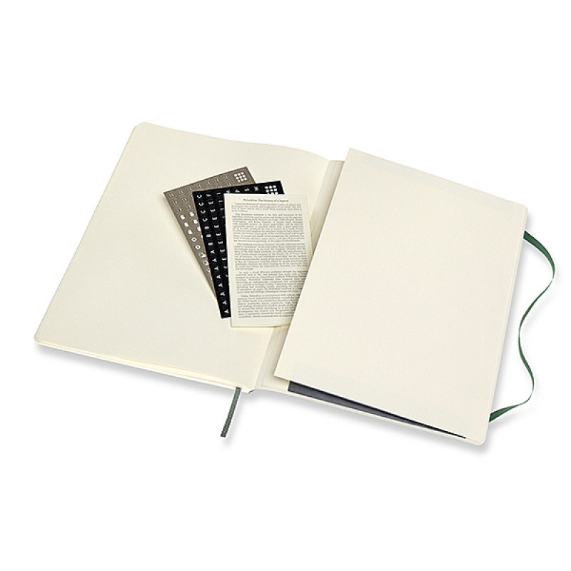 Notes MOLESKINE Professional XL (19x25 cm), miękka oprawa, forest green, 192 strony, zielony