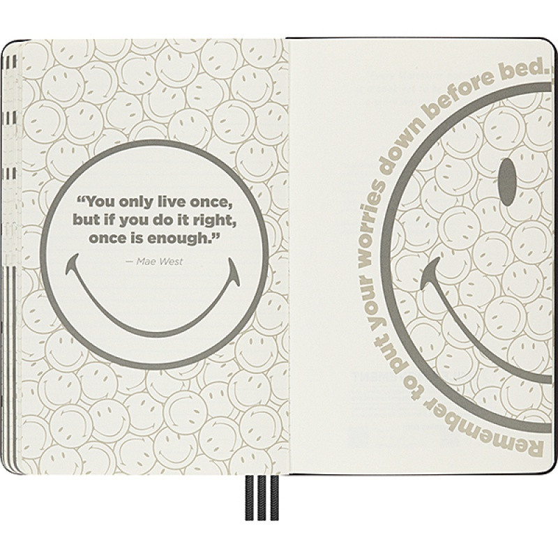 Planer MOLESKINE L, Positivity, Smiley